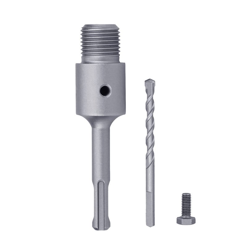 GUICGOC 160mm / 6.3 inch SDS Plus Shank Connecting Rod with a Pilot Drill Bit for Concrete Cement Hole Saw (Rod: 160mm SDS Plus) - Image 1